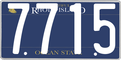 RI license plate 7715