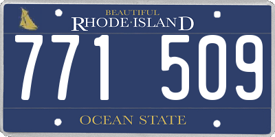 RI license plate 771509