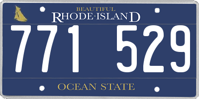 RI license plate 771529