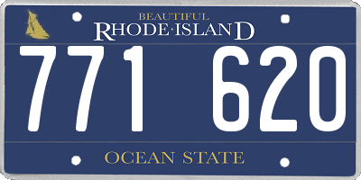RI license plate 771620