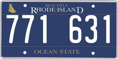 RI license plate 771631