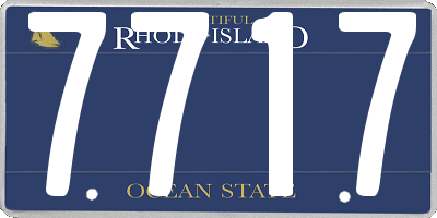 RI license plate 7717