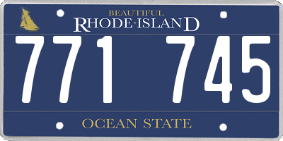 RI license plate 771745