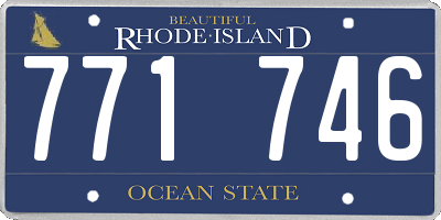 RI license plate 771746