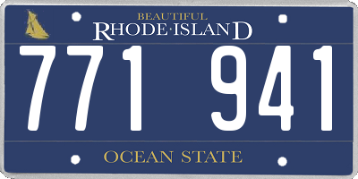 RI license plate 771941