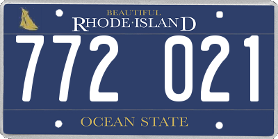 RI license plate 772021
