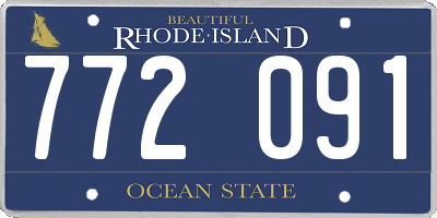 RI license plate 772091