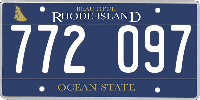 RI license plate 772097