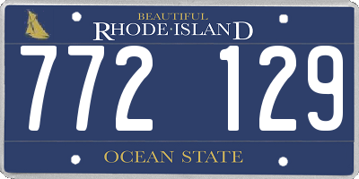RI license plate 772129