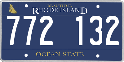 RI license plate 772132