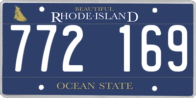 RI license plate 772169