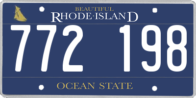 RI license plate 772198