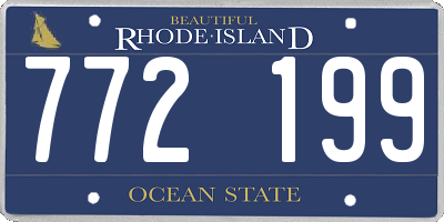 RI license plate 772199