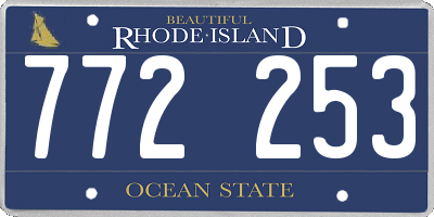 RI license plate 772253