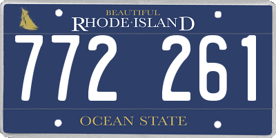 RI license plate 772261