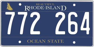 RI license plate 772264