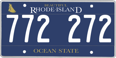 RI license plate 772272