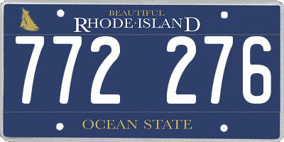 RI license plate 772276