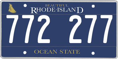 RI license plate 772277