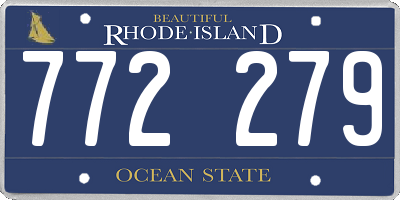 RI license plate 772279