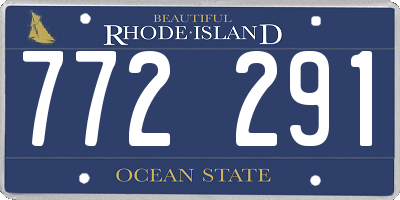 RI license plate 772291