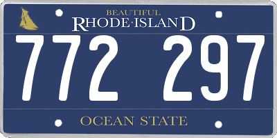RI license plate 772297