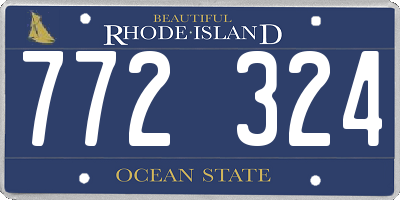 RI license plate 772324