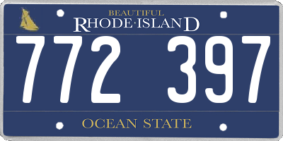 RI license plate 772397