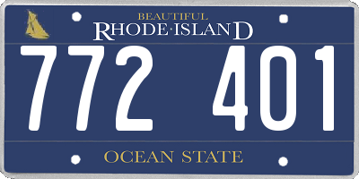 RI license plate 772401