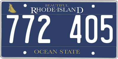 RI license plate 772405