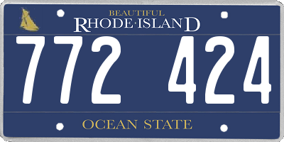 RI license plate 772424