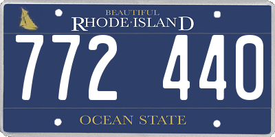 RI license plate 772440