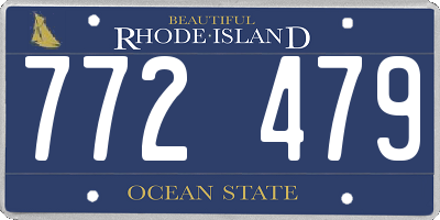 RI license plate 772479