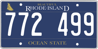 RI license plate 772499