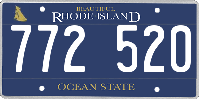 RI license plate 772520