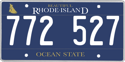RI license plate 772527