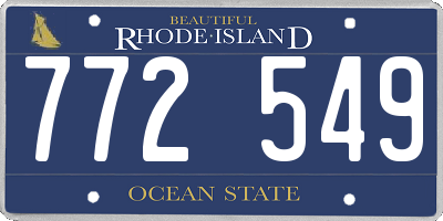 RI license plate 772549