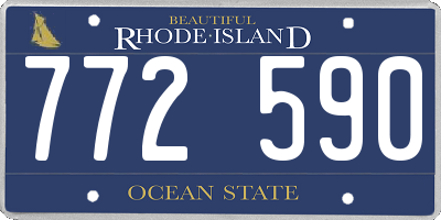 RI license plate 772590