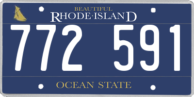 RI license plate 772591