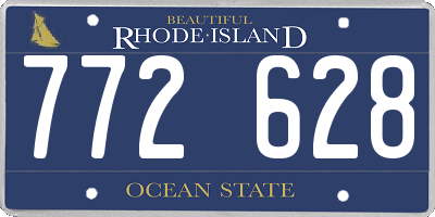 RI license plate 772628