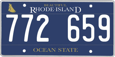 RI license plate 772659