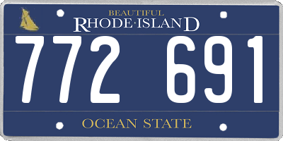 RI license plate 772691