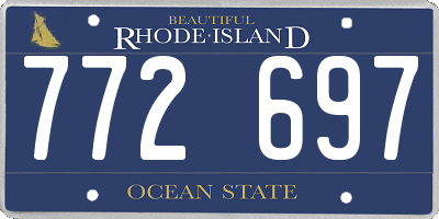 RI license plate 772697