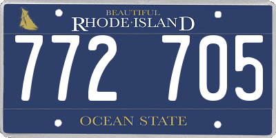 RI license plate 772705