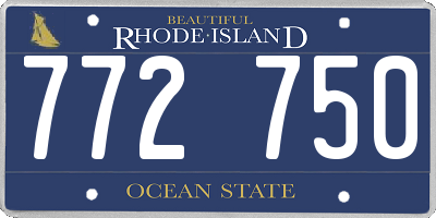 RI license plate 772750