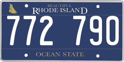 RI license plate 772790