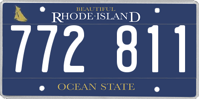 RI license plate 772811
