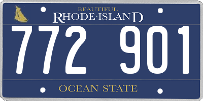 RI license plate 772901