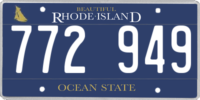 RI license plate 772949