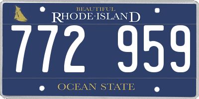RI license plate 772959